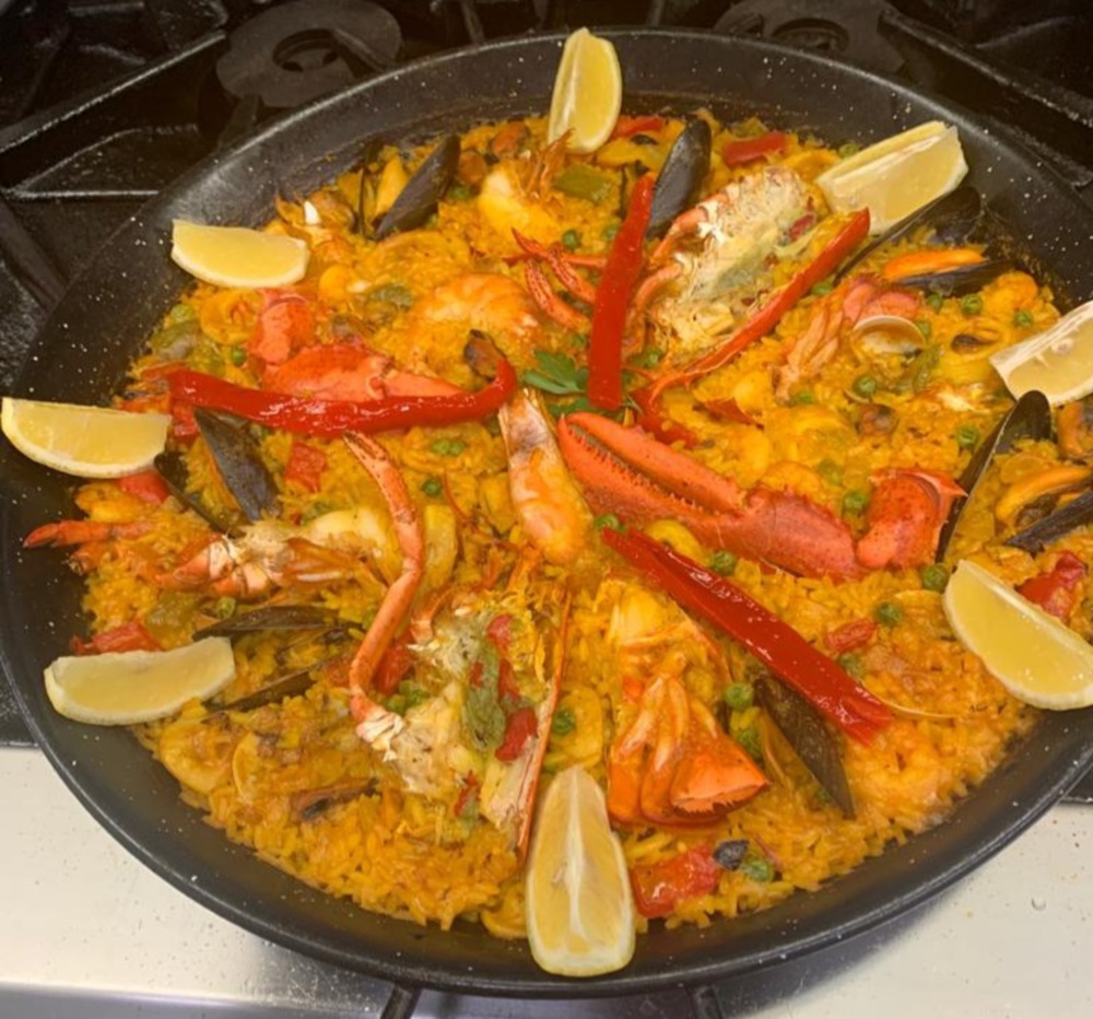 Costa del Sol's lobster and seafood paella