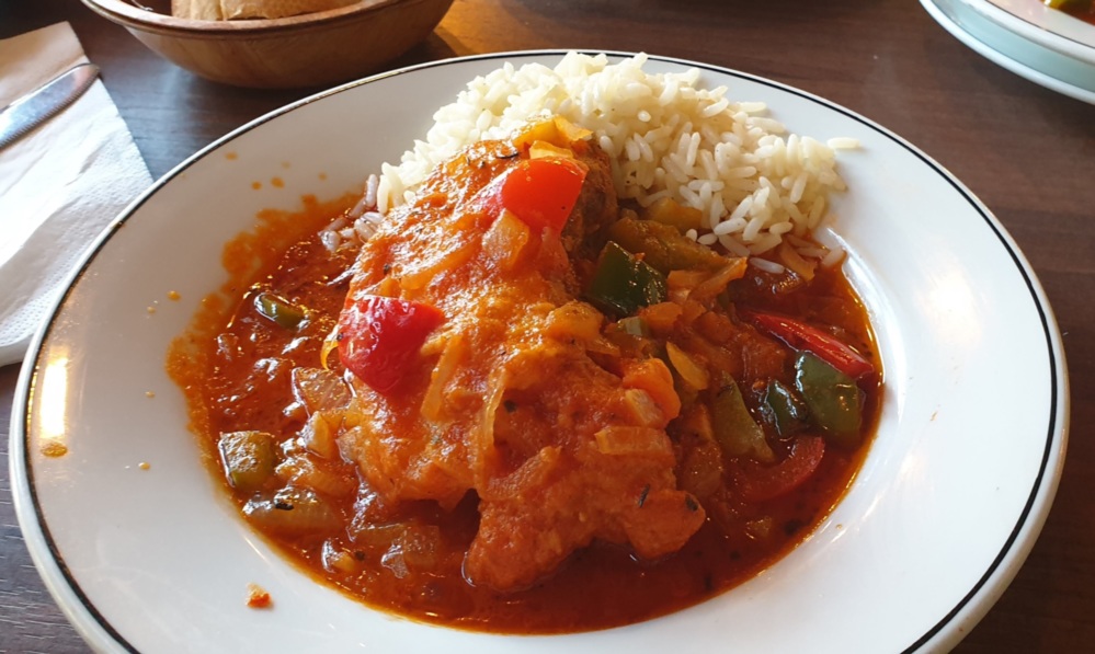 A freshly plated Spanish main at Costa del Sol